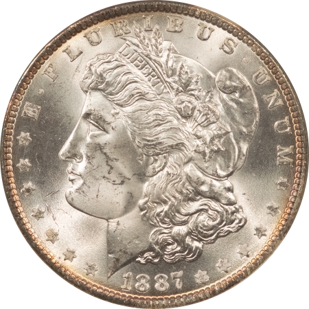 Morgan Dollars 1887 MORGAN DOLLAR – NGC MS-64, FATTIE, BLAST WHITE & PREMIUM QUALITY!