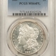 Morgan Dollars 1884-O MORGAN DOLLAR – PCGS MS-64, WHITE W/ A CLEAN CHEEK, PQ!