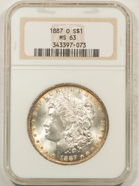 Morgan Dollars 1887-O MORGAN DOLLAR – NGC MS-63, FRESH & FLASHY, WELL-STRUCK & NICE!