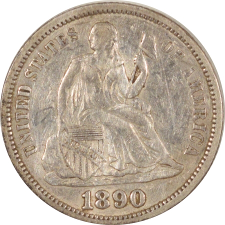 Liberty Seated Dimes 1890 SEATED LIBERTY DIME – HIGH GRADE EXAMPLE