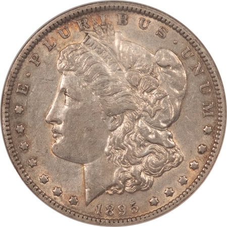 Morgan Dollars 1895-O MORGAN DOLLAR – NGC AU-53, LUSTROUS, TOUGH DATE!