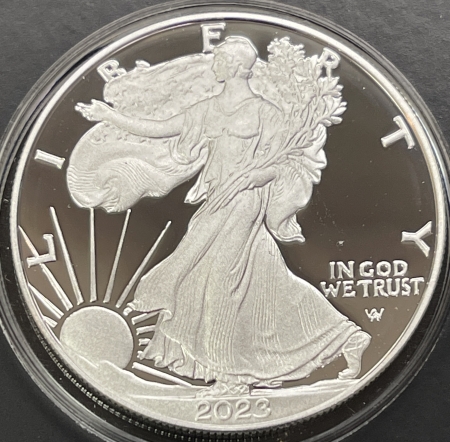 American Silver Eagles 2023 $1 PROOF AMERICAN SILVER EAGLE 1 OZ, U.S. MINT CONGRATULATIONS SET GEM, OGP