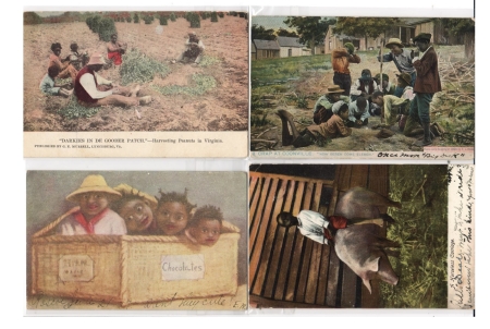 Miscellaneous COLLECTION OF 67 DIFFERENT BLACK POSTCARDS, REAL PHOTOS, GREAT THEMES-1900-20s!