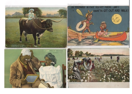 Miscellaneous COLLECTION OF 67 DIFFERENT BLACK POSTCARDS, REAL PHOTOS, GREAT THEMES-1900-20s!