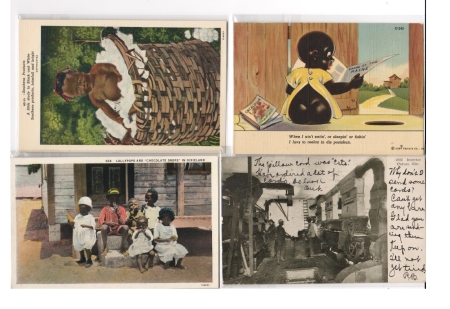 Miscellaneous COLLECTION OF 67 DIFFERENT BLACK POSTCARDS, REAL PHOTOS, GREAT THEMES-1900-20s!