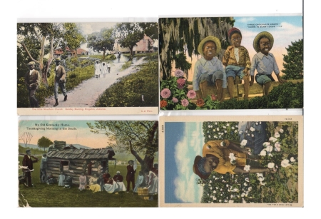 Miscellaneous COLLECTION OF 67 DIFFERENT BLACK POSTCARDS, REAL PHOTOS, GREAT THEMES-1900-20s!