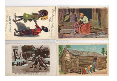 Miscellaneous COLLECTION OF 67 DIFFERENT BLACK POSTCARDS, REAL PHOTOS, GREAT THEMES-1900-20s!