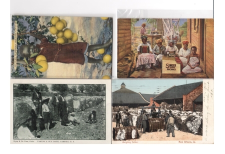 Miscellaneous COLLECTION OF 67 DIFFERENT BLACK POSTCARDS, REAL PHOTOS, GREAT THEMES-1900-20s!