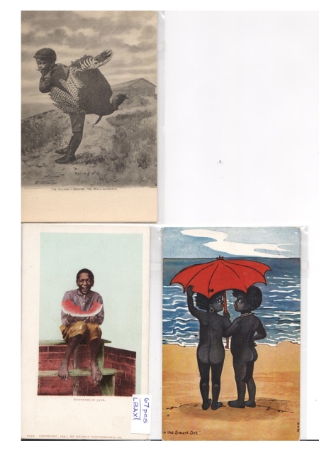 Miscellaneous COLLECTION OF 67 DIFFERENT BLACK POSTCARDS, REAL PHOTOS, GREAT THEMES-1900-20s!