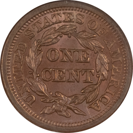 Braided Hair Large Cents 1853 BRAIDED HAIR LARGE CENT – NGC MS-64 BN, SMOOTH, LOOKS GEM!