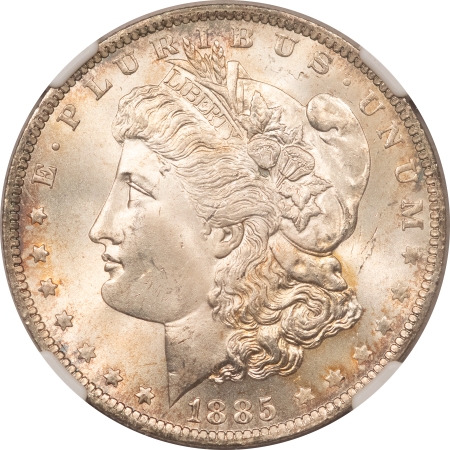 Morgan Dollars 1885-O MORGAN DOLLAR NGC MS-65, PRETTY GEM!