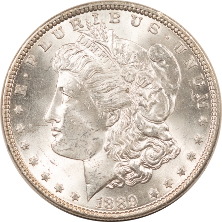 Morgan Dollars 1889 MORGAN DOLLAR – BLAST WHITE UNCIRCULATED!