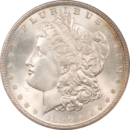 Morgan Dollars 1896 MORGAN DOLLAR – PCGS MS-66, FRESH WHITE & PREMIUM QUALITY!