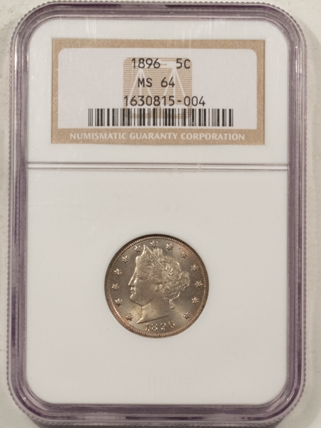 Liberty Nickels 1896 LIBERTY NICKEL – NGC MS-64