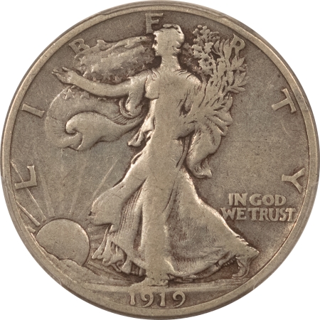 New Certified Coins 1919-S WALKING LIBERTY HALF DOLLAR – PCGS F-12