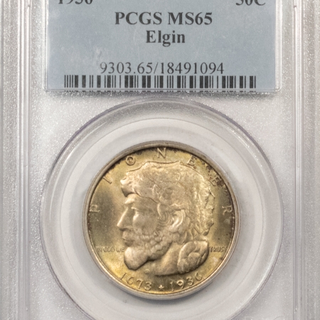 U.S. Certified Coins 1936 ELGIN COMMEMORATIVE HALF DOLLAR – PCGS MS-65, PRETTY, PREMIUM QUALITY!