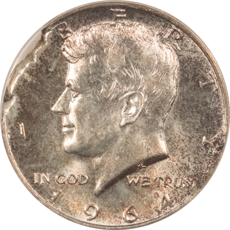 Kennedy Halves 1964 KENNEDY HALF DOLLAR – ANACS MS-63, RAGGED CLIP, WEIGHT 11.97 GRAMS