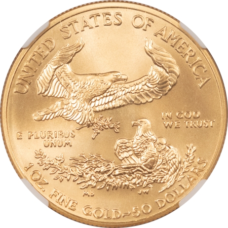 American Gold Eagles, Buffaloes, & Liberty Series 2011-W $50 BURNISHED GOLD AMERICAN EAGLE – NGC MS-70, 25TH ANNIVERSARY!