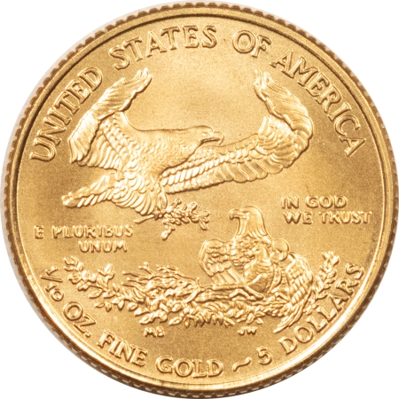 American Gold Eagles, Buffaloes, & Liberty Series 2016 1/10 OZ $5 AMERICAN GOLD EAGLE – GEM UNCIRCULATED