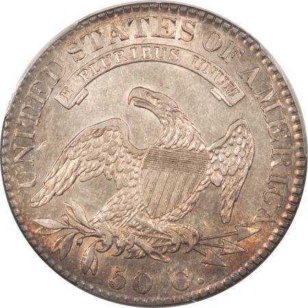 Early Halves 1822 CAPPED BUST HALF DOLLAR – PCGS AU-53, LUSTROUS!