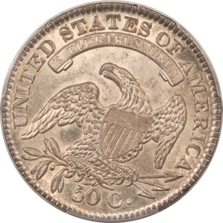 Early Halves 1833 CAPPED BUST HALF DOLLAR – PCGS MS-63, FRESH CHOICE!