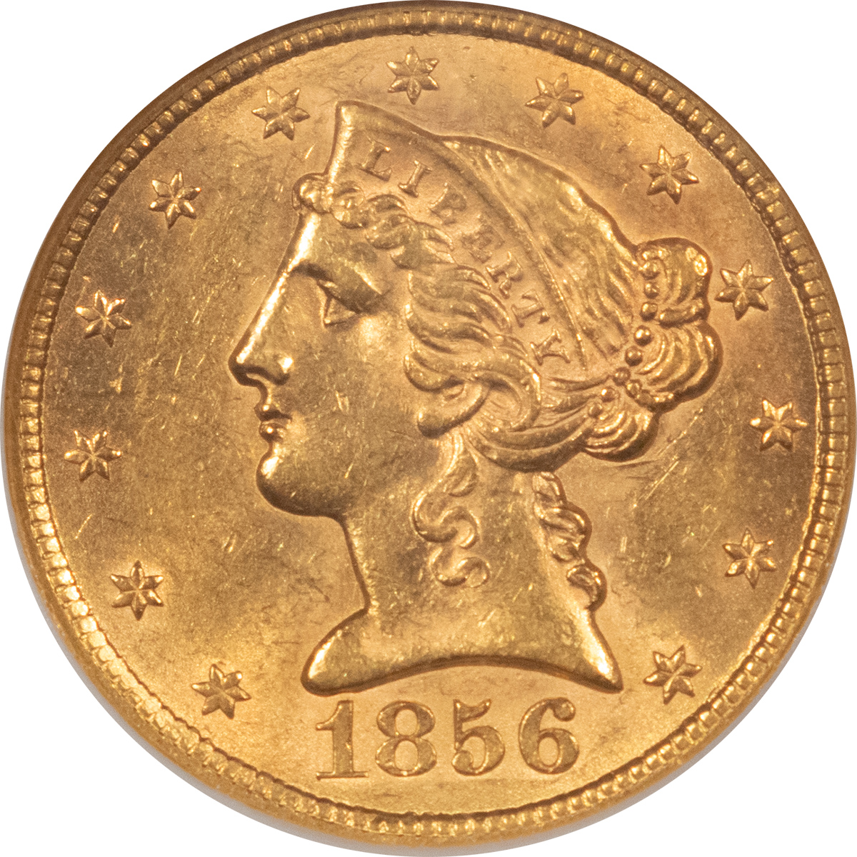 1856 $5 LIBERTY GOLD - NGC MS-61, FRESH & FLASHY! CAC APPROVED! - The ...