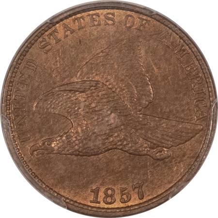 Flying Eagle 1857 FLYING EAGLE CENT – PCGS MS-64, ORIGINAL, LUSTROUS!