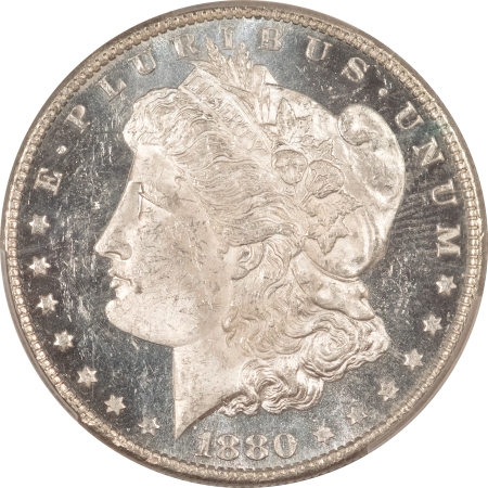 CAC Approved Coins 1880-O MORGAN DOLLAR – PCGS MS-62 DMPL, BLACK/WHITE, AMAZING! CAC APPROVED!