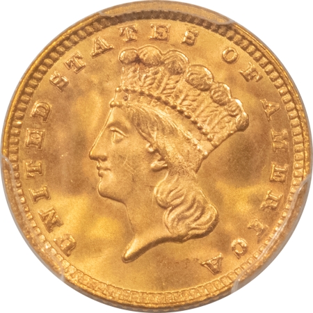 $1 1883 $1 GOLD DOLLAR – PCGS MS-67, SUPERB GEM! TOUGH DATE!