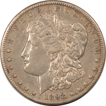 Morgan Dollars 1892-CC MORGAN DOLLAR – HIGH GRADE VIRTUALLY AU! BUT LIGHT CLEANING, CARSON CITY