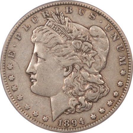 Morgan Dollars 1894 MORGAN DOLLAR – PCGS VF-35, NICE! WHOLESOME! LOW MINTAGE!