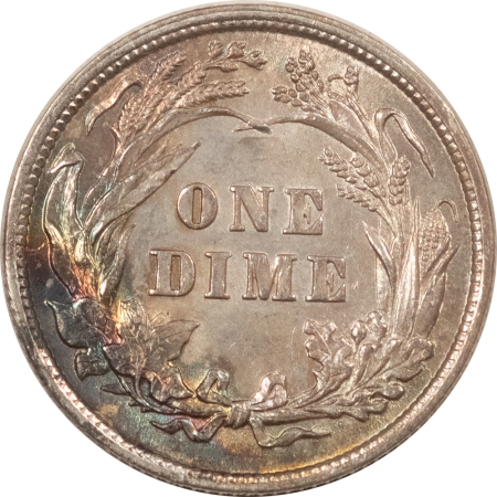 Barber Dimes 1897 BARBER DIME – UNCIRCULATED, ORIGINAL TONED AND PRETTY!