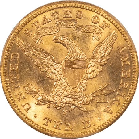 $10 1902-S $10 LIBERTY GOLD – PCGS MS-63, PREMIUM QUALITY!