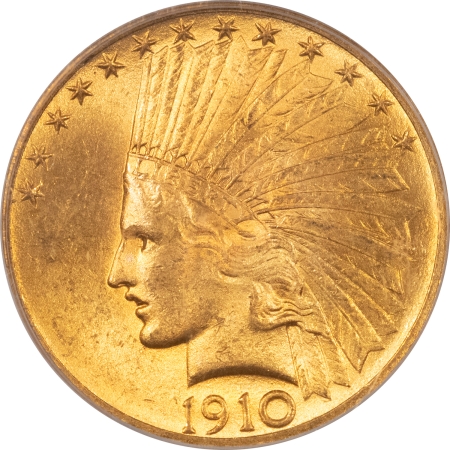 $10 1910 $10 INDIAN GOLD – PCGS MS-64, FRESH, BETTER DATE!