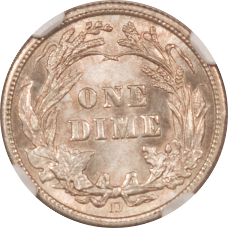 Barber Dimes 1914-D BARBER DIME – NGC MS-62, FRESH!