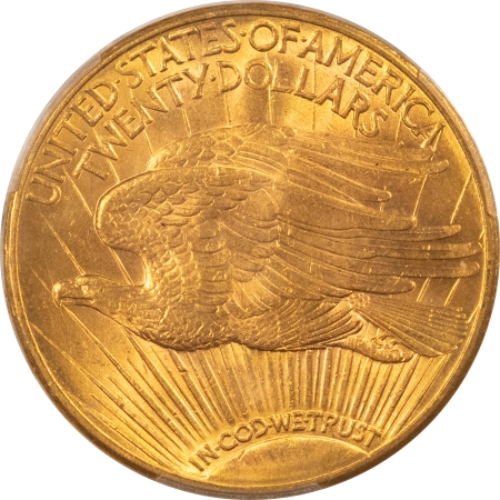 $20 1920 $20 ST GAUDENS GOLD – PCGS MS-63, PREMIUM QUALITY! TOUGHER DATE!