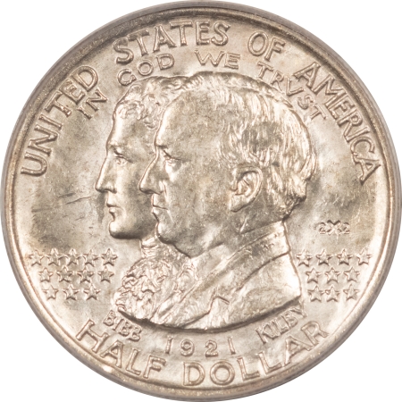 New Certified Coins 1921 2X2 ALABAMA COMMEMORATIVE HALF DOLLAR – PCGS MS-63, FLASHY LOOKS GEM!