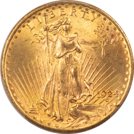 $20 1924 $20 ST GAUDENS GOLD – PCGS MS-65, GEM!