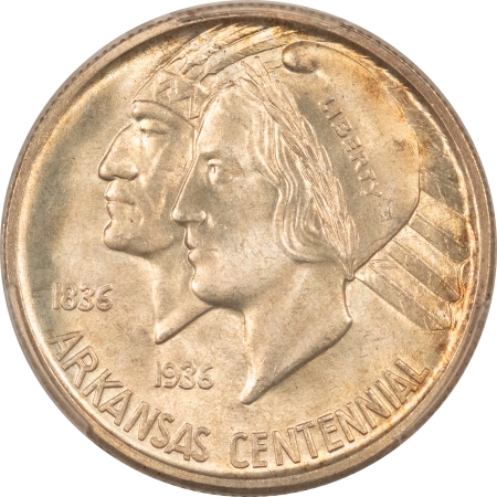 New Certified Coins 1935-D ARKANSAS COMMEMORATIVE HALF DOLLAR – PCGS MS-66+, FRESH, PREMIUM QUALITY!