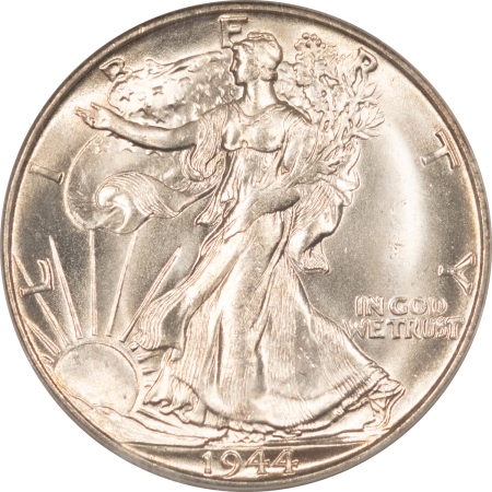 New Certified Coins 1944-S WALKING LIBERTY HALF DOLLAR, PCGS MS-65 FRESH WHITE GEM, PREMIUM QUALITY!