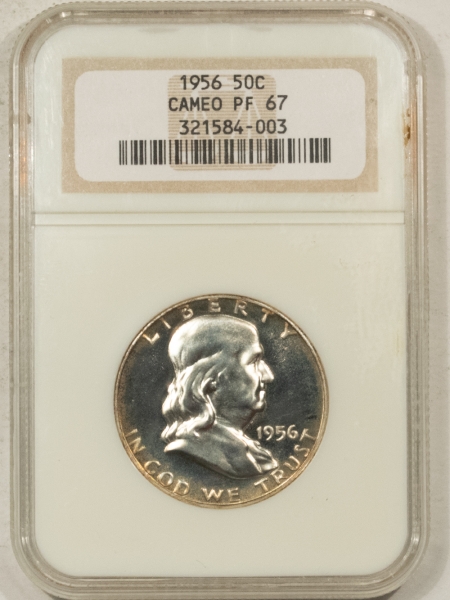 Franklin Halves 1956 PROOF FRANKLIN HALF DOLLAR – NGC PF-67 CAMEO!