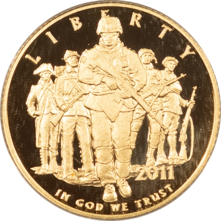 Modern Gold Commems 2011-W U.S. ARMY $5 GOLD COMMEMORATIVE – GEM PROOF IN OLD GOVERNMENT PACKAGING!