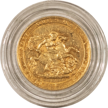 Bullion 1817 GREAT BRITAIN GOLD SOVEREIGN, KM-674 – MODERATELY CIRC W/ LUSTER IN AREAS!