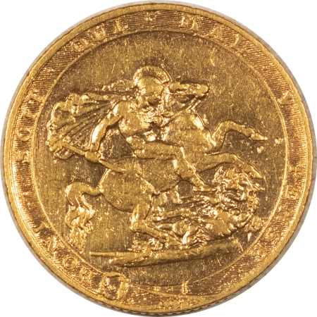 New Store Items 1817 GREAT BRITAIN GOLD SOVEREIGN, 1ST YEAR, KM-674 – VF-XF DETAILS BUT CLEANED!