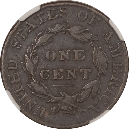 Coronet Head Large Cents 1824 CORONET HEAD LARGE CENT, N-2, R-2 – NGC VF-20 BN, TOUGH DATE!