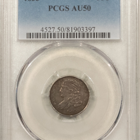 U.S. Certified Coins 1835 CAPPED BUST DIME – PCGS AU-50