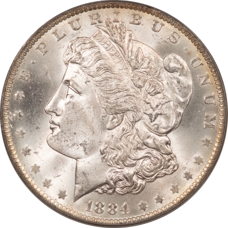 Morgan Dollars 1884-O MORGAN DOLLAR – PCGS MS-64, WHITE!