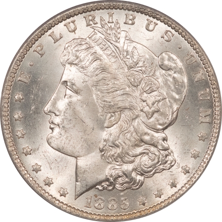 Morgan Dollars 1885-O MORGAN DOLLAR – PCGS MS-64, WHITE!