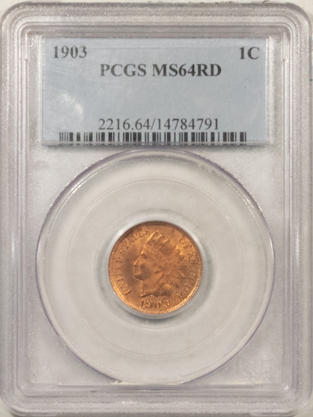 Indian 1903 INDIAN CENT – PCGS MS-64 RD