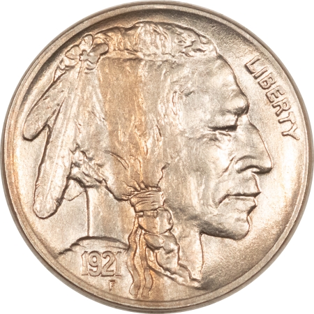 Buffalo Nickels 1921 BUFFALO NICKEL – UNCIRCULATED DETAILS, BUT LIGHTY CLEANED